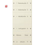 GIR220601 / Wippenset 6f (3+3) beschr. System 55 Cremeweiß(lack.) / EAN 4010337012511