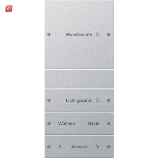 GIR220426 / Wippenset 4f (1+3) beschr. System 55 F Alu(lack.) / EAN 4010337012504