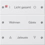 GIR220303 / Wippenset 3f beschr. System 55 Reinweiß(lack.) / EAN 4010337012443