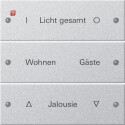 GIR220326 / Wippenset 3f beschr. System 55 F Alu(lack.) /...