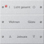 GIR220326 / Wippenset 3f beschr. System 55 F Alu(lack.) / EAN 4010337012467