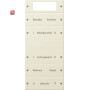 GIR221501 / Wippenset 5f Plus (2+3) beschr. System 55 Cremeweiß(lack.) / EAN 4010337012597