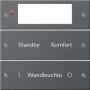 GIR221228 / Wippenset 2f Plus beschr. System 55 Anthrazit(lack.) / EAN 4010337012573