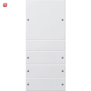 GIR218403 / Wippenset 4f (1+3) System 55 Reinweiß(lack.) / EAN 4010337012191