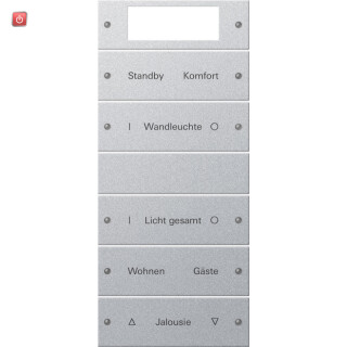 GIR221526 / Wippenset 5f Plus (2+3) beschr. System 55 F Alu(lack.) / EAN 4010337012627