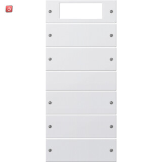 GIR219503 / Wippenset 5f Plus (2+3) System 55 Reinweiß(lack.) / EAN 4010337012320
