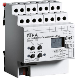 GIR210800 / DALI Gateway Tunable WH Plus KNX REG / EAN 4010337032878