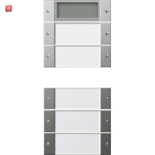 GIR2145600 / Wippenset 5f Plus (2+3) BSF System 55 Klar/Edelstahl / EAN 4010337020271