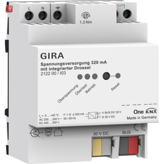 GIR212200 / Spannungsvers. 320 mA Drossel KNX REG / EAN 4010337023227