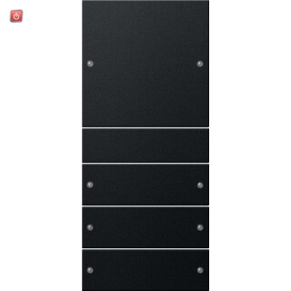 GIR2184005 / Wippenset 4f (1+3) System 55 Schwarz m(lack.) / EAN 4010337038412