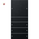 GIR2184005 / Wippenset 4f (1+3) System 55 Schwarz...