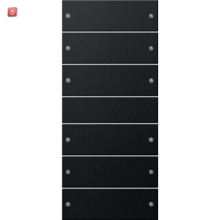 GIR2186005 / Wippenset 6f (3+3) System 55 Schwarz m(lack.) / EAN 4010337038474