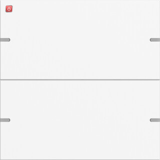GIR5022927 / Wippenset 2f Tastsens.4 TS4 Reinweiß m(lack.) / EAN 4010337098607