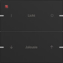 GIR5032905 / Wippenset 2f indiv. Tastsens.4 TS4 Schwarz...