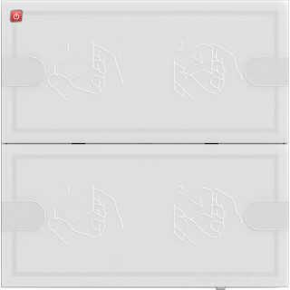 GIR5002003 / KNX Tastsens.4 Komfort 2f TS4 Weiß / EAN 4010337070856