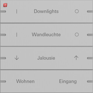 GIR5034915 / Wippenset 4f indiv. Tastsens.4 TS4 Grau m(lack.) / EAN 4010337098171
