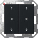 GIR5174005 / KNX Taster Wippe 2f Pfeile System 55 Schwarz...