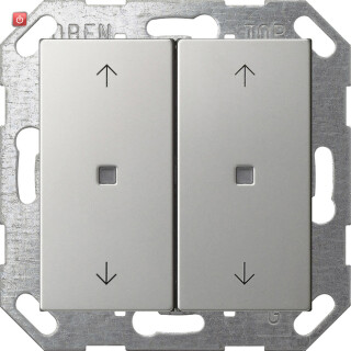 GIR5174600 / KNX Taster Wippe 2f Pfeile System 55 Edelstahl / EAN 4010337090755