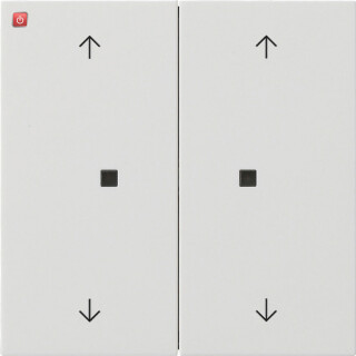 GIR5174112 / KNX Taster Wippe 2f Pfeile Flächenschalter Reinweiß / EAN 4010337090809