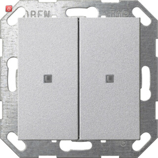 GIR517326 / KNX Taster Wippe 2f System 55 F Alu / EAN 4010337090571