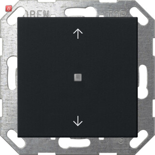 GIR5172005 / KNX Taster Wippe 1f Pfeile System 55 Schwarz m / EAN 4010337090663