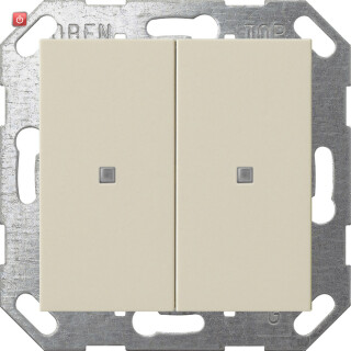 GIR517301 / KNX Taster Wippe 2f System 55 Cremeweiß / EAN 4010337090533