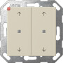 GIR517401 / KNX Taster Wippe 2f Pfeile System 55 Cremeweiß / EAN 4010337090694