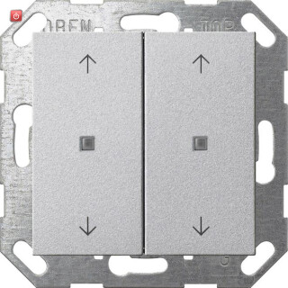GIR517426 / KNX Taster Wippe 2f Pfeile System 55 F Alu / EAN 4010337090731