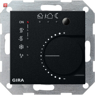 GIR2100005 / KNX Stetigregler Tasterschnittst. 4f System 55 Schwarz m / EAN 4010337037255