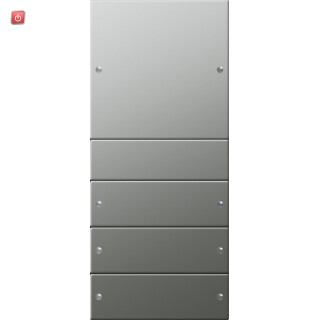 GIR2134601 / Wippenset 4f (1+3) System 55 Edelstahl / EAN 4010337020226