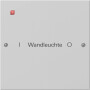 GIR2201015 / Wippenset 1f beschr. System 55 Grau m(lack.) / EAN 4010337083856