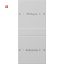 GIR2202015 / Wippenset 2f (1+1) beschr. System 55 Grau...