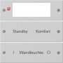 GIR2212015 / Wippenset 2f Plus beschr. System 55 Grau m(lack.) / EAN 4010337083900