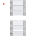 GIR2136015 / Wippenset 6f (3+3) BSF System 55 Klar/Grau m...