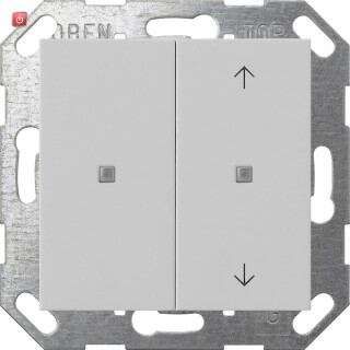 GIR5175015 / KNX Taster Wippe 2f unbedruckt/Pfeile System 55 Grau m / EAN 4010337090885