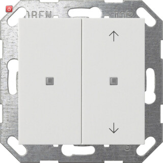 GIR517527 / KNX Taster Wippe 2f unbedruckt/Pfeile System 55 Reinweiß m / EAN 4010337090830