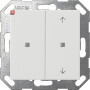 GIR517527 / KNX Taster Wippe 2f unbedruckt/Pfeile System 55 Reinweiß m / EAN 4010337090830