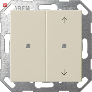 GIR517501 / KNX Taster Wippe 2f unbedruckt/Pfeile System 55 Cremeweiß / EAN 4010337090816
