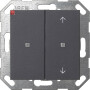 GIR517528 / KNX Taster Wippe 2f unbedruckt/Pfeile System 55 Anthrazit / EAN 4010337090847