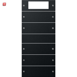 GIR2195005 / Wippenset 5f Plus (2+3) System 55 Schwarz m(lack.) / EAN 4010337038443