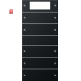 GIR2195005 / Wippenset 5f Plus (2+3) System 55 Schwarz m(lack.) / EAN 4010337038443