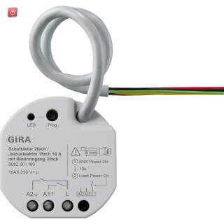 GIR506200 / Schalt-/Jal.aktor 2f/1f 16 A UP KNX Secure / EAN 4010337099253