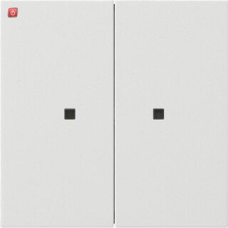 GIR5107112 / KNX RF Bedienaufs. 2f Flächenschalter Reinweiß / EAN 4010337091356