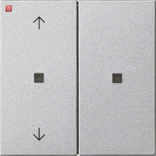 GIR510826 / KNX RF Bedienaufs. 2f Pfeile System 55 F Alu / EAN 4010337091219