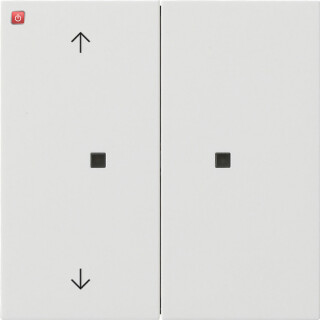 GIR5108112 / KNX RF Bedienaufs. 2f Pfeile Flächenschalter Reinweiß / EAN 4010337091387