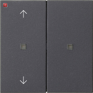 GIR510828 / KNX RF Bedienaufs. 2f Pfeile System 55 Anthrazit / EAN 4010337091202