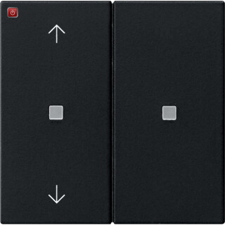 GIR5108005 / KNX RF Bedienaufs. 2f Pfeile System 55 Schwarz m / EAN 4010337091226