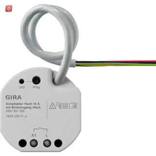 GIR506100 / Schaltaktor 1f 16 A UP KNX Secure / EAN 4010337099284