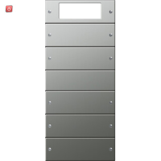 GIR2145601 / Wippenset 5f Plus (2+3) System 55 Edelstahl / EAN 4010337020295