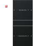 GIR2202005 / Wippenset 2f (1+1) beschr. System 55 Schwarz m(lack.) / EAN 4010337038337